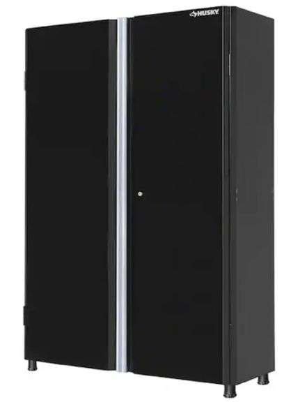 husky ready-to-assemble 24-gauge steel freestanding garage cabinet in black|husky double doors for sale.